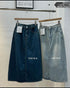 Ladies BackSlit Denim Skirts